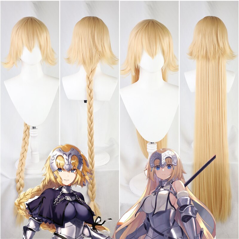 Jeanne D’Arc Joan of Arc FGO Ruler Blonde Braids Fate Apocrypha Cosplay Wig
