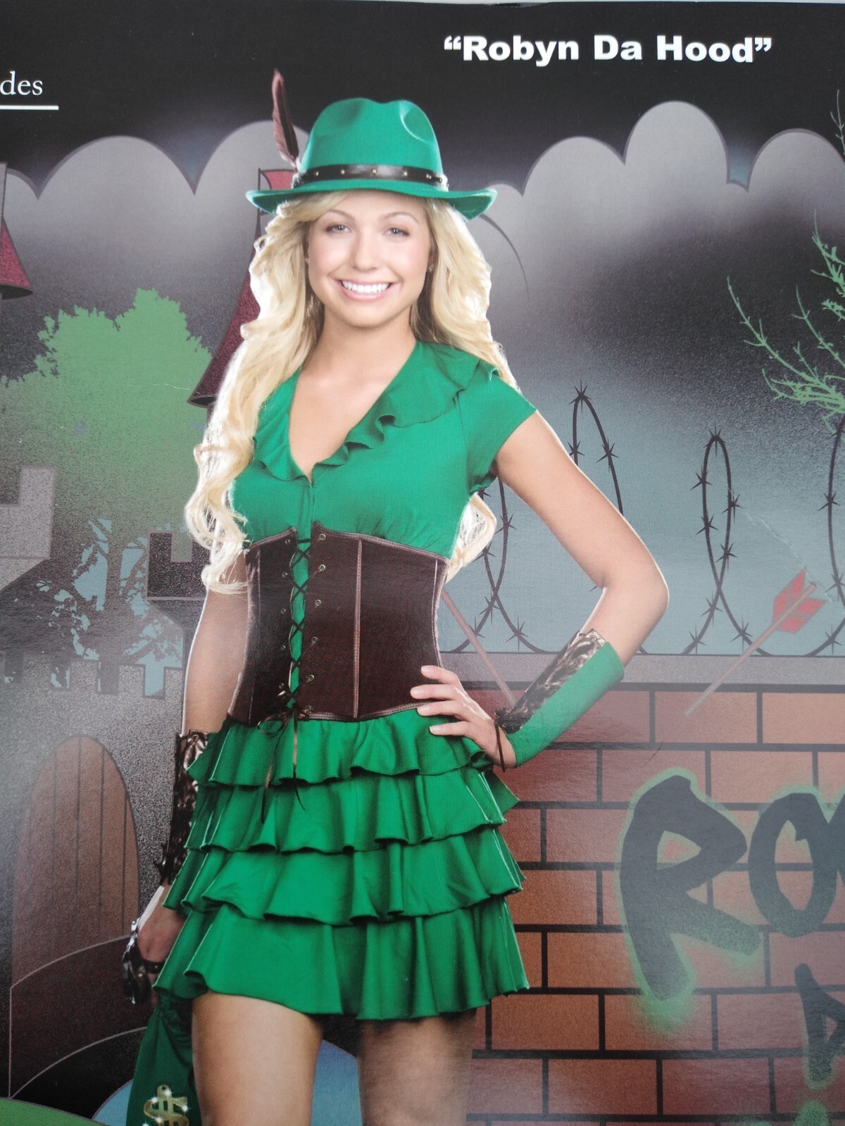 Dreamgirl Robyn da Hood Robin Hood Girls 10/12 – XS Teen Halloween Costume Green