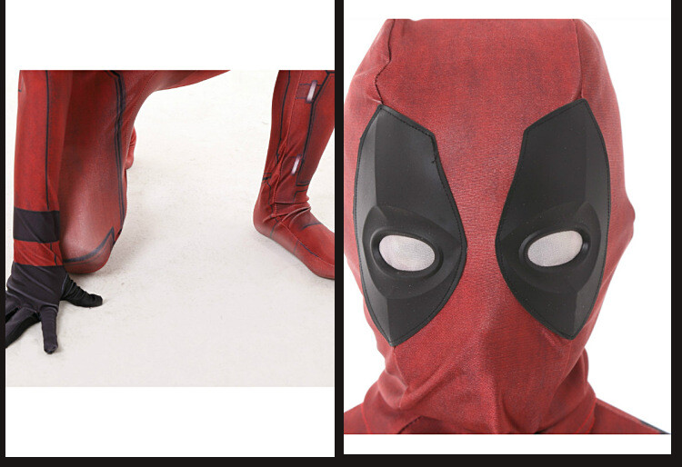 Kids Deadpool Costume Boys Halloween Cosplay Jumpsuit Bodysuits Accessories Gift