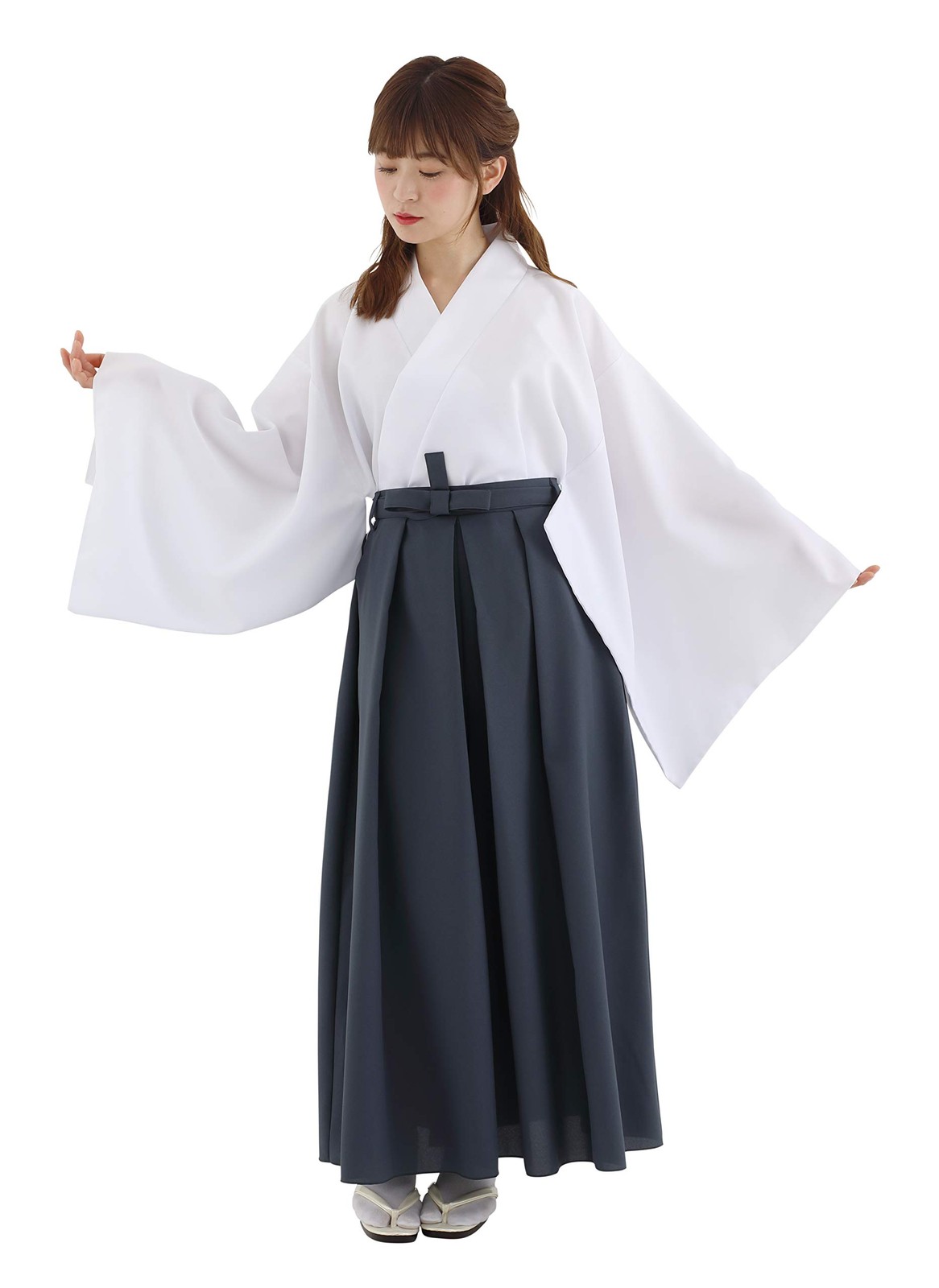 Clearstone Cosplay Halloween Color Hakama Unisex Dark Gray