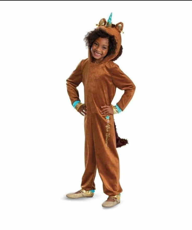 Girl’s Deluxe Afro Unicorn Jumpsuit Costume – Disguise Costumes Choose Size