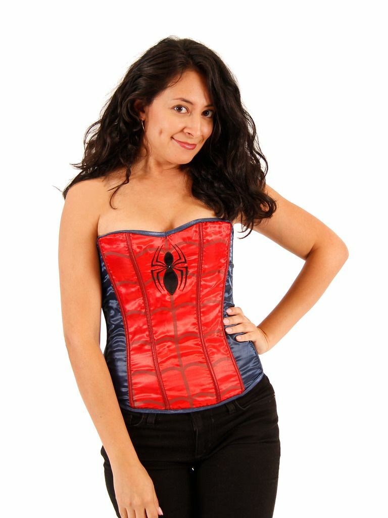 Spider Girl Strapless Sequin Corset