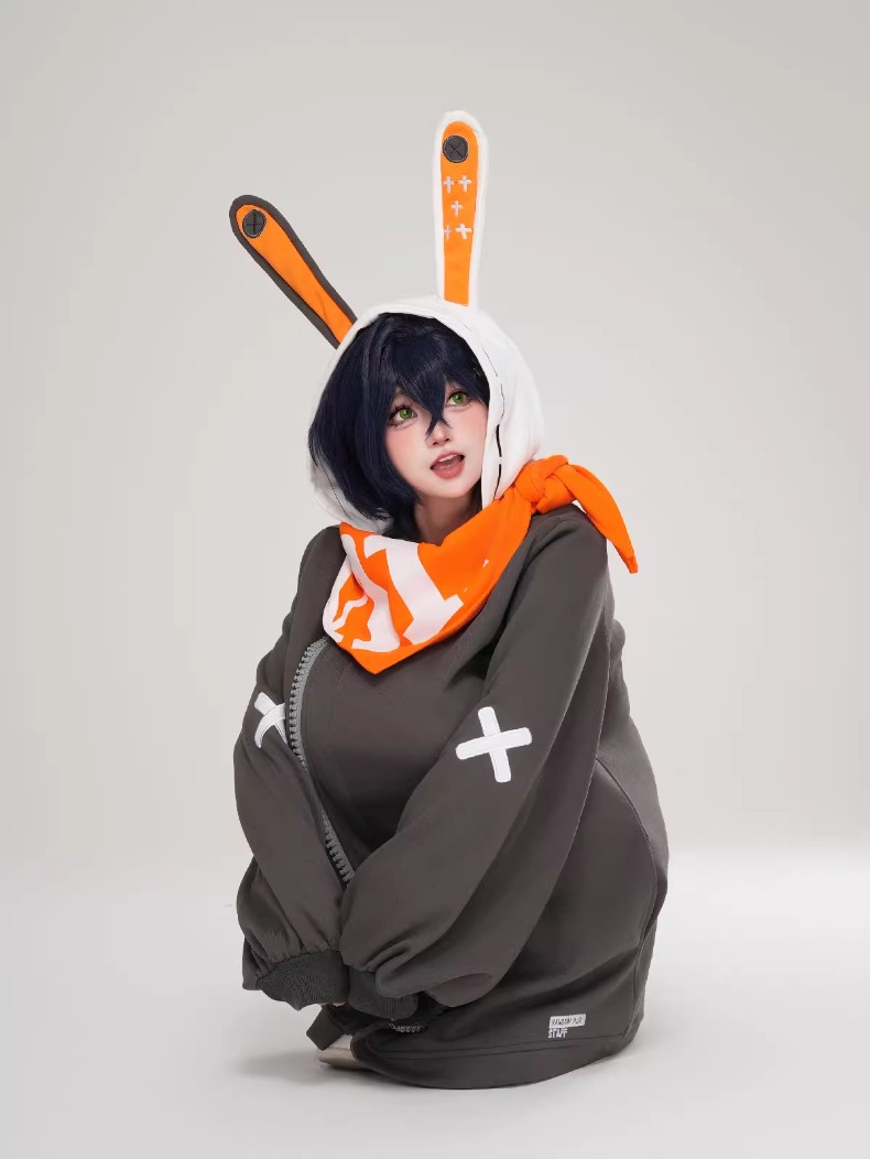 ZZZ Zenless Zone Zero The Bangboo Eous Clothing Hoodie Cosplay Outfit w/Scarf
