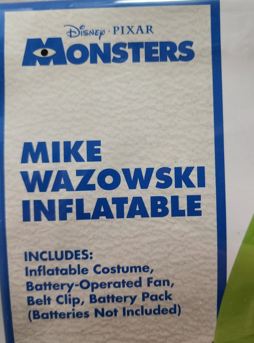 Monsters Mike Wazowski Child S / M 4-10 Spirit Halloween Inflatable Costume