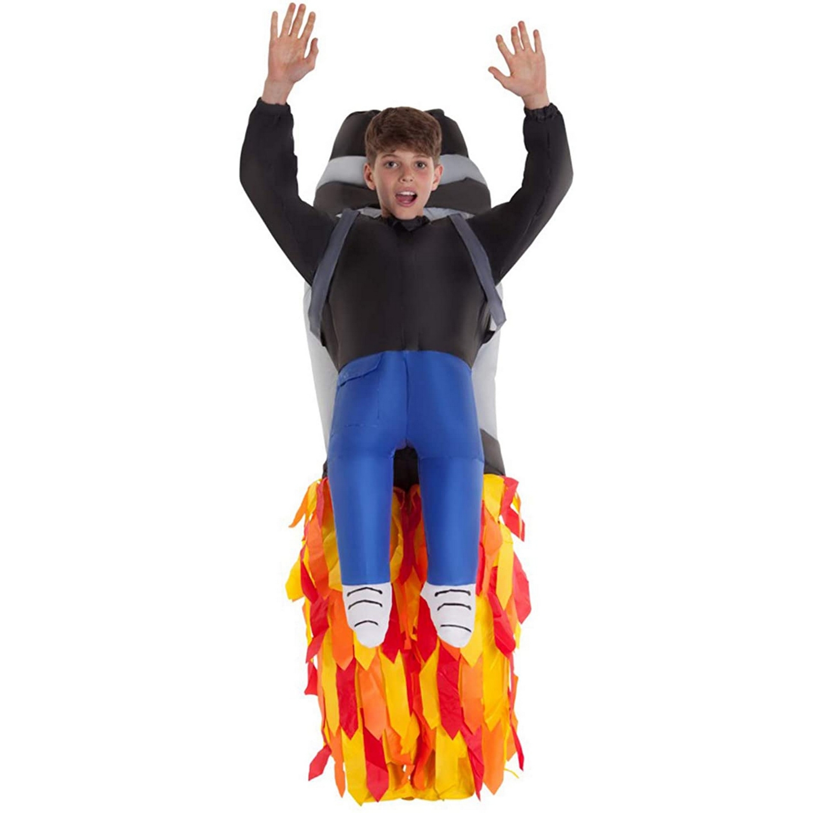 Kids Jetpack Pick Me Up Inflatable Costume Boys Rocket Jet Pack Fancy Dress