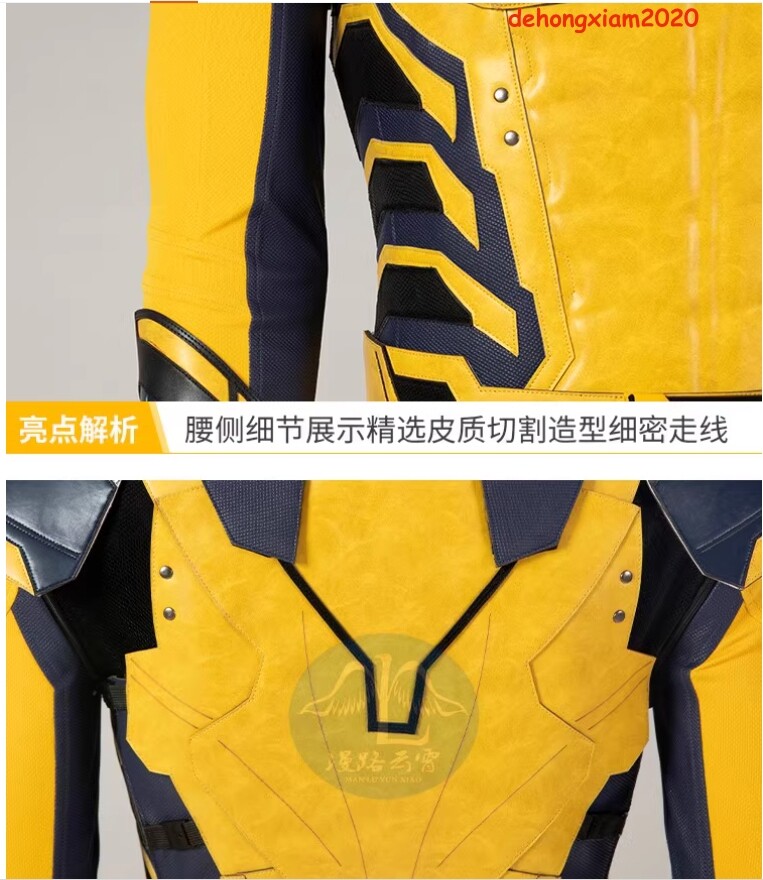 New 2024 Deadpool & Wolverine Jumpsuit Outfit Cosplay Halloween Costume Full Set