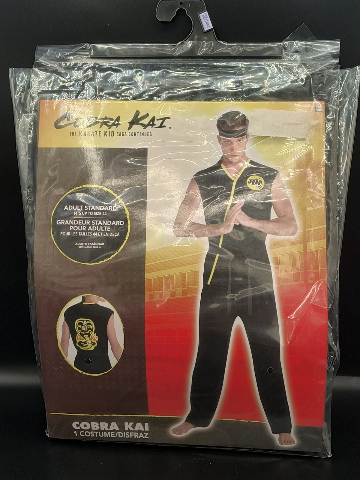 Cobra Kai Black Karate Gee Cosplay Costume Adult Regular Fits up to 44 New