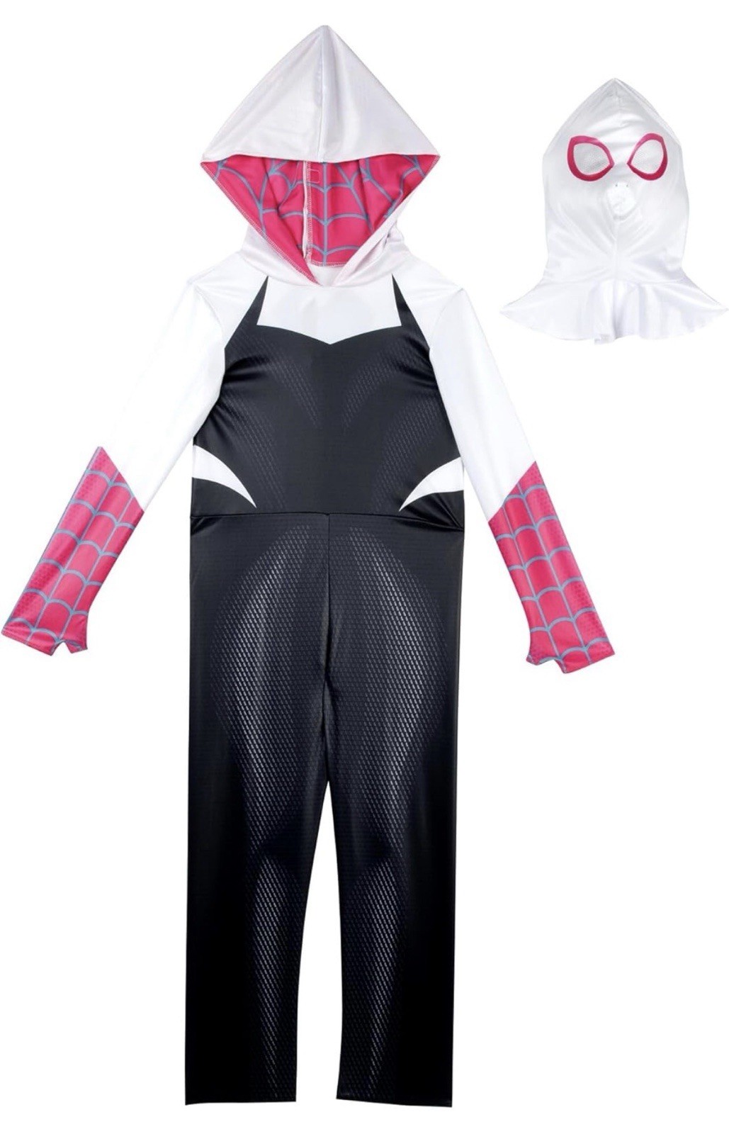 Marvel Spider-Gwen Hooded Costume – Size M 7-8 New Jazwares