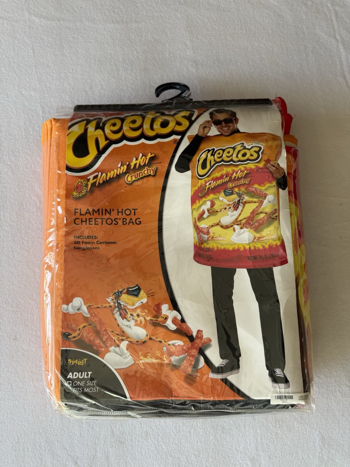 Cheetos Flamin Hot Costume From Spirit Halloween Store One Size Fits All