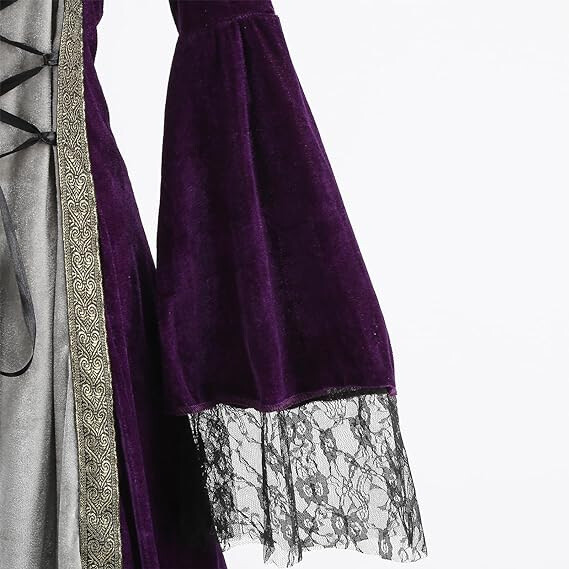 Fashion Women Cosplay Hoodie Medieval Gothic Witch Wizard Halloween Costume