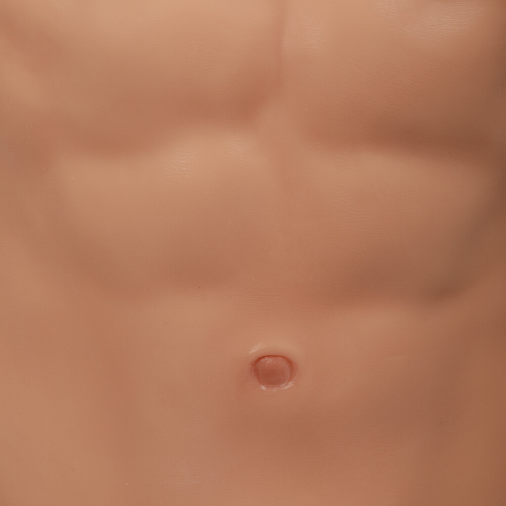 KnowU Fake Chest Muscle Round Neck Soft Silicone Artificial Simulation Muscles