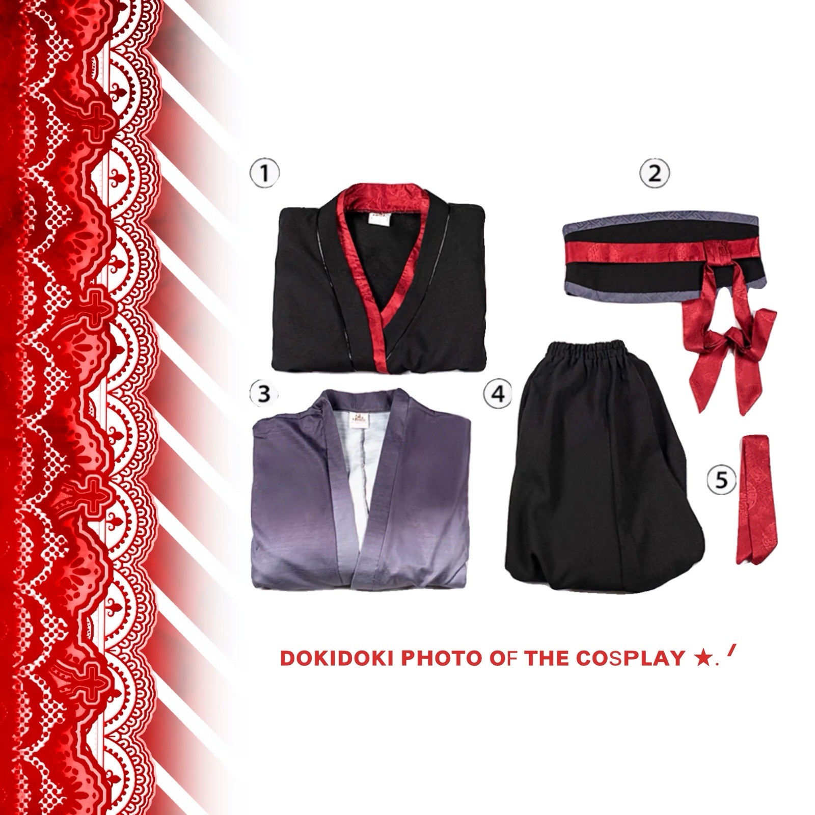 DokiDoki-SR Mo Dao Zu Shi Cosplay Yiling Patriarch Ver Wei WuXian Costume / MDZS