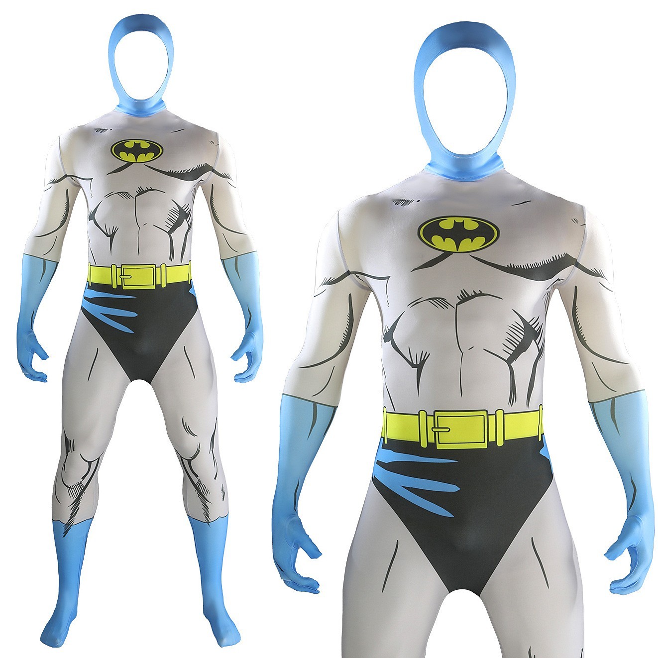 Batman Cosplay Jumpsuit Bruce Wayne Bodysuit Adult Kids Costume Halloween Zentai