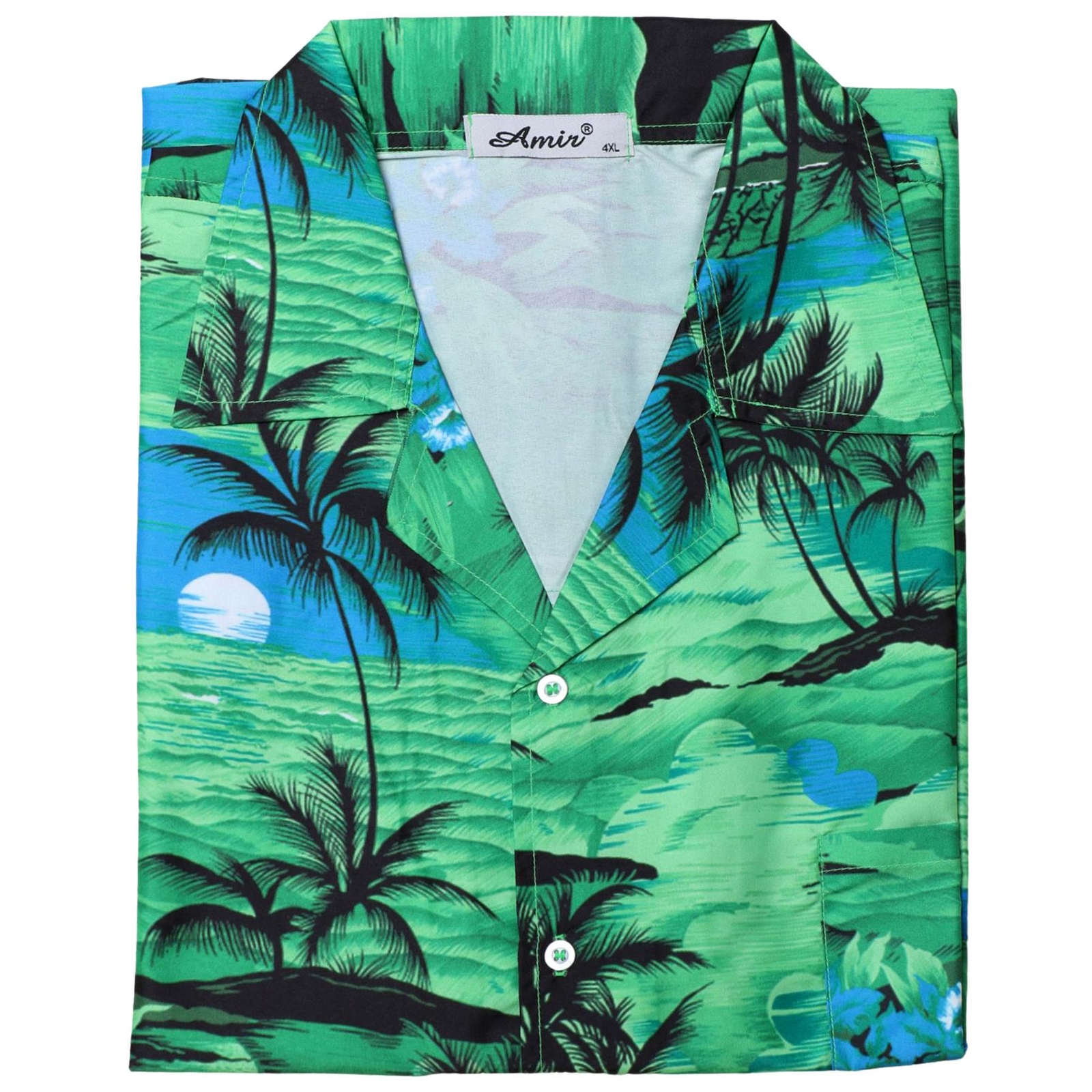 Mens Hawaiian Shirt Palm Floral Beach Party Fancy Dress Holiday Plus Size Shirt