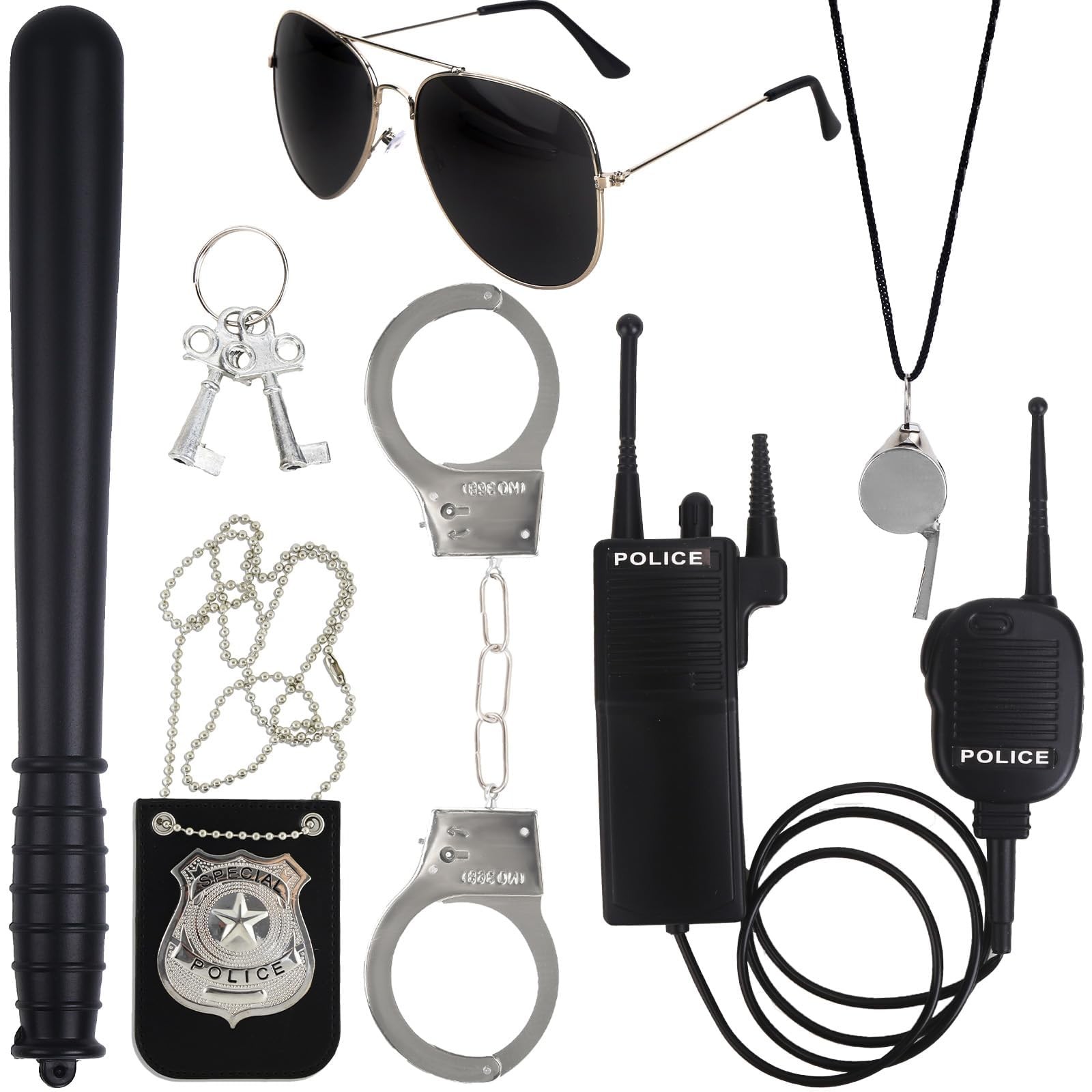 Police Accessories, Halloween Costume for Adults and Kids, Outfit with Badge…