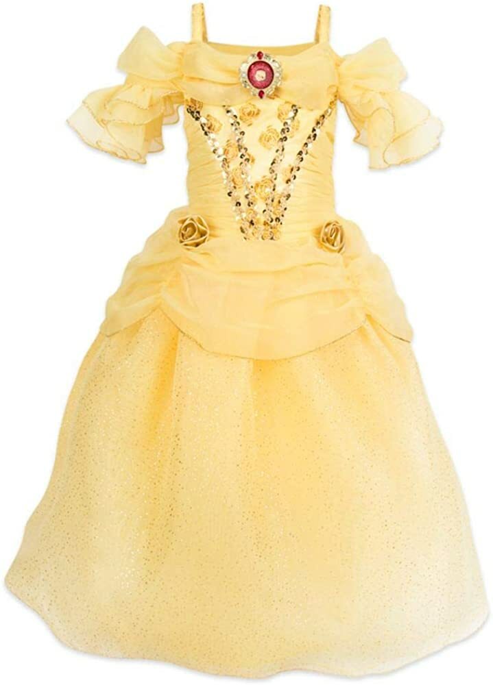 Disney Store Princess Beauty And Beast Belle Halloween Costume Dress Girl 5/6