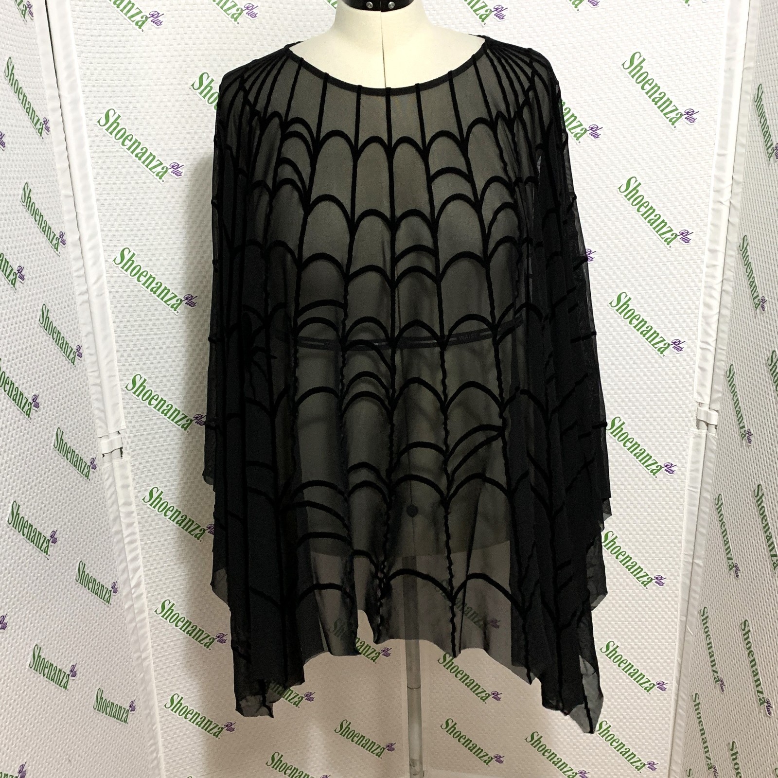 Torrid Poncho Spiderweb Spider Mesh Costume Cosplay Halloween Plus 1 2 14 20