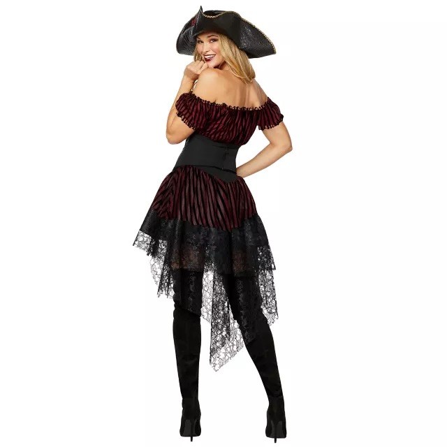 Spirit Lady Of The Seas Adult Womans Pirate Halloween Costume Sz M DRESS ONLY