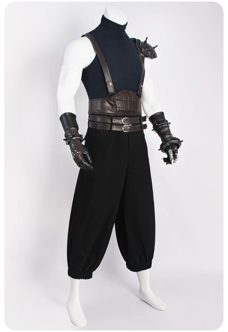 Final Fantasy 7: Rebirth Cloud Strife Cosplay Costume Set Halloween Outfit Gift
