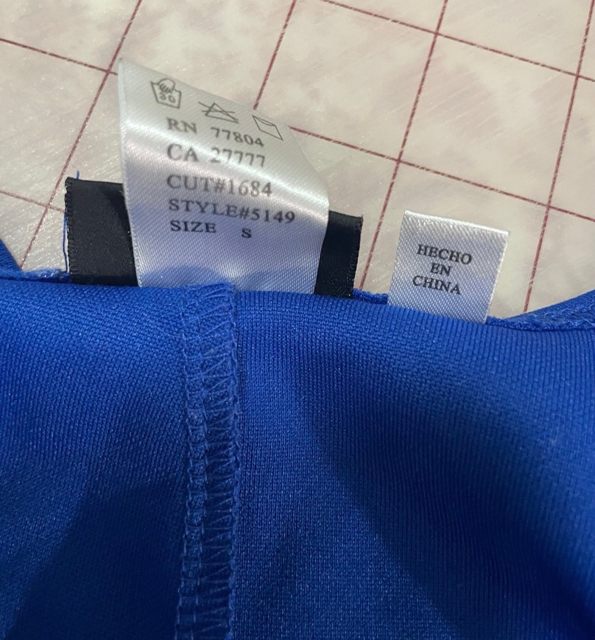 Dreamgirl Royal Blue Police Costume / Outfit Size Small Front Zipper