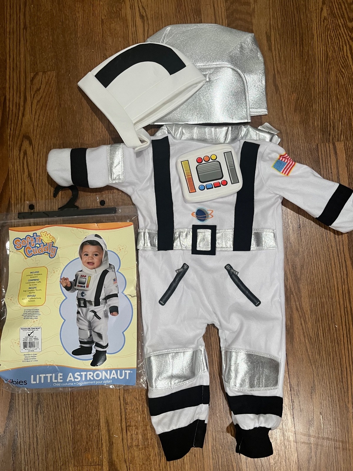 Toddler Astronaut Costume White 1-2 Years Free Shipping