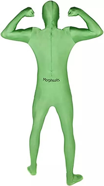 Adult Green Morphsuit M – XXL Mens Womens Skinsuit Zentai Suit Costume Screen