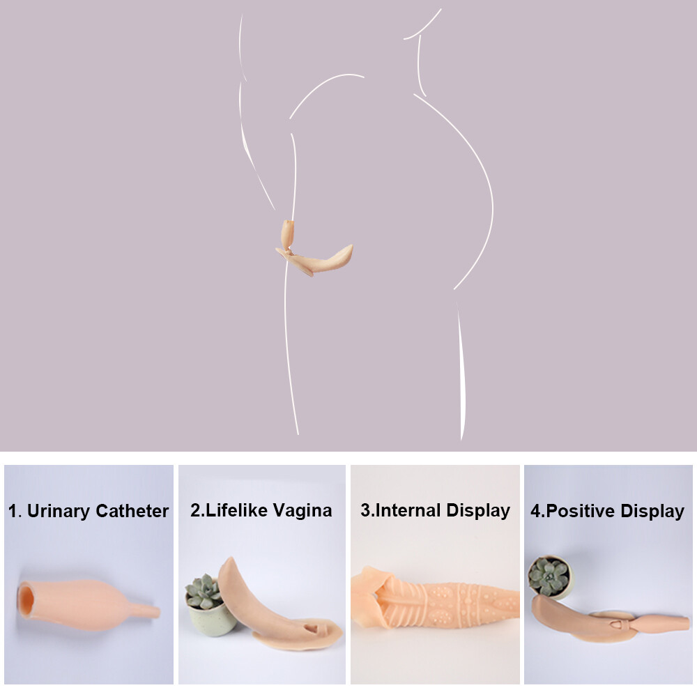 KnowU Interchangeable The Catheter And False Vagina Silicone Pant Suit Cosplay
