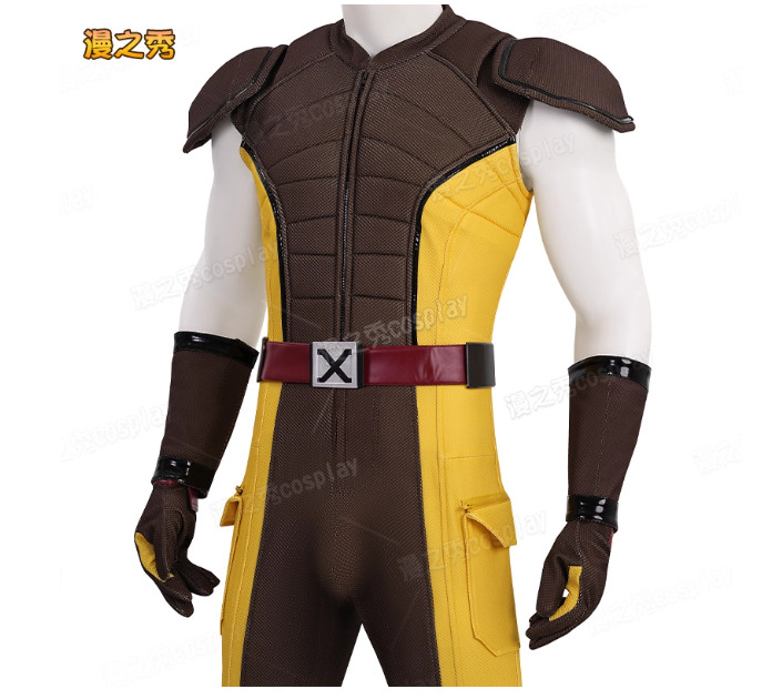 Deadpool & Wolverine Wolverine Costume Men Brown Ver. Jumpsuit Halloween Cosplay