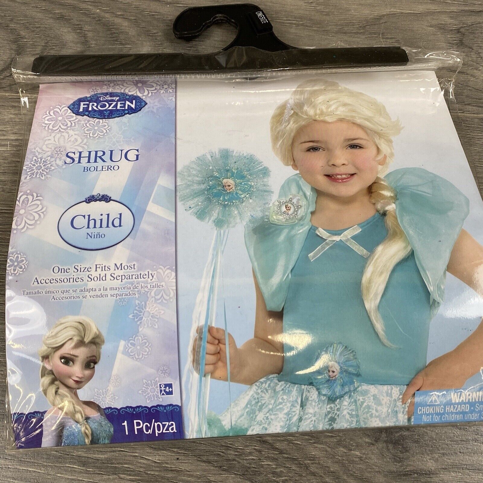 Disney Frozen Queen Elsa Shrug Bolero DressUp Halloween Size Child Princess