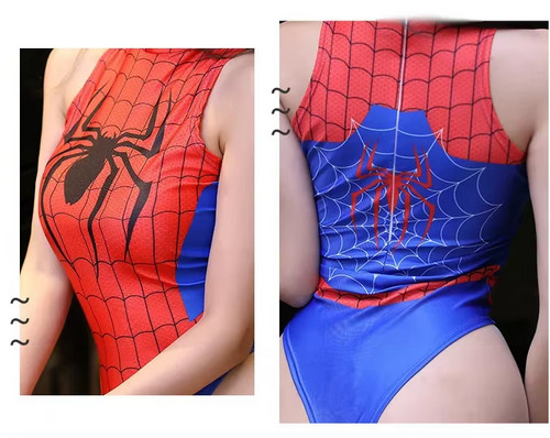 Spider-Man Cosplay Costume Sexy Bikini Swimwear Bodysuit Swimsuits Marvel Movie