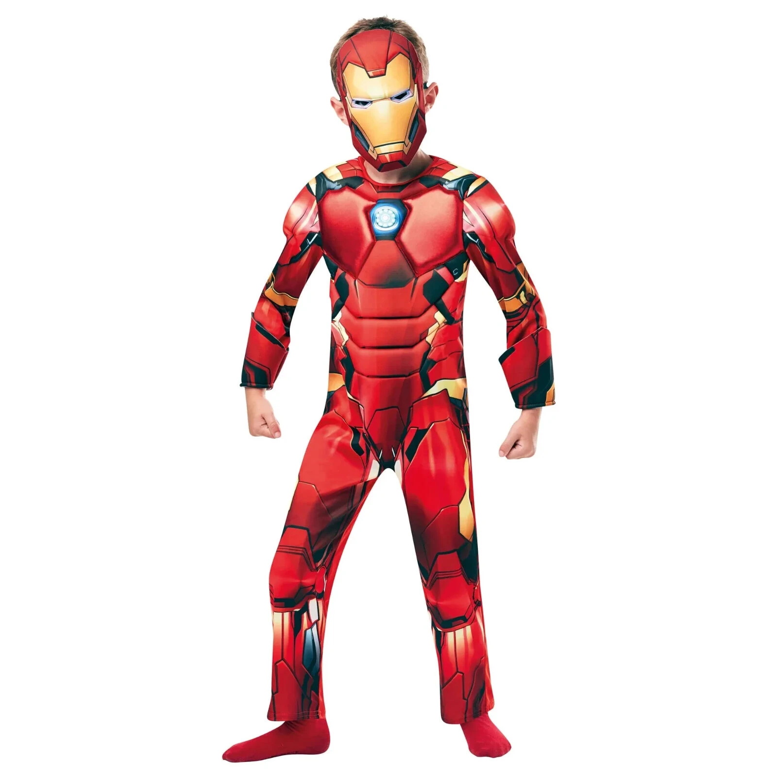 Iron Man Avengers Deluxe Padded Child Costume Tony Stark Cosplay Rubie’s 640830