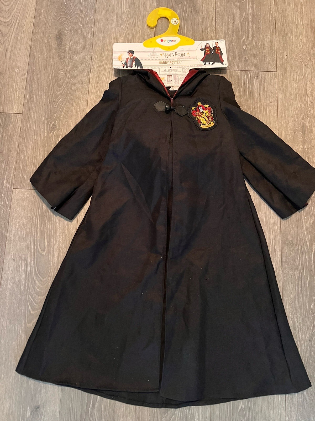 DISGUISE HARRY POTTER PREMIUM COSTUME HOODED ROBE LARGE 4-6 *NEW
