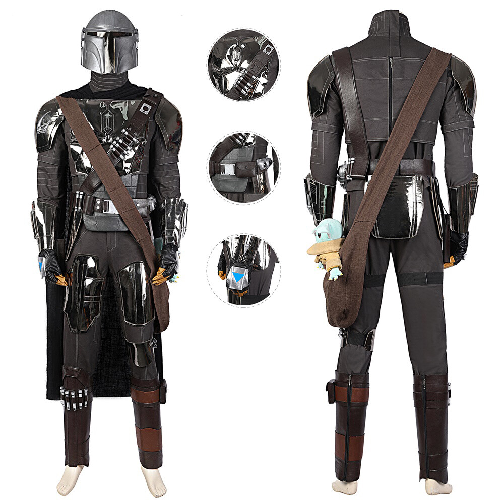 The Mandalorian Season 2 Costume Cosplay Suit Baby Yoda Bag