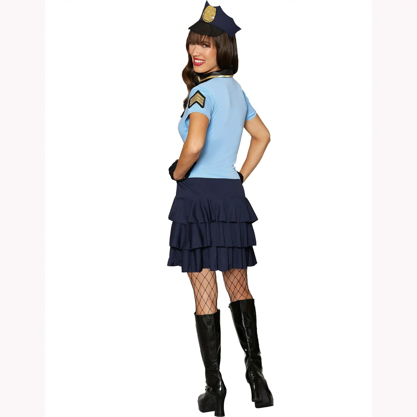 Dream Girl Women’s Sexy Police Officer Halloween Costume Dress 4-6 Small