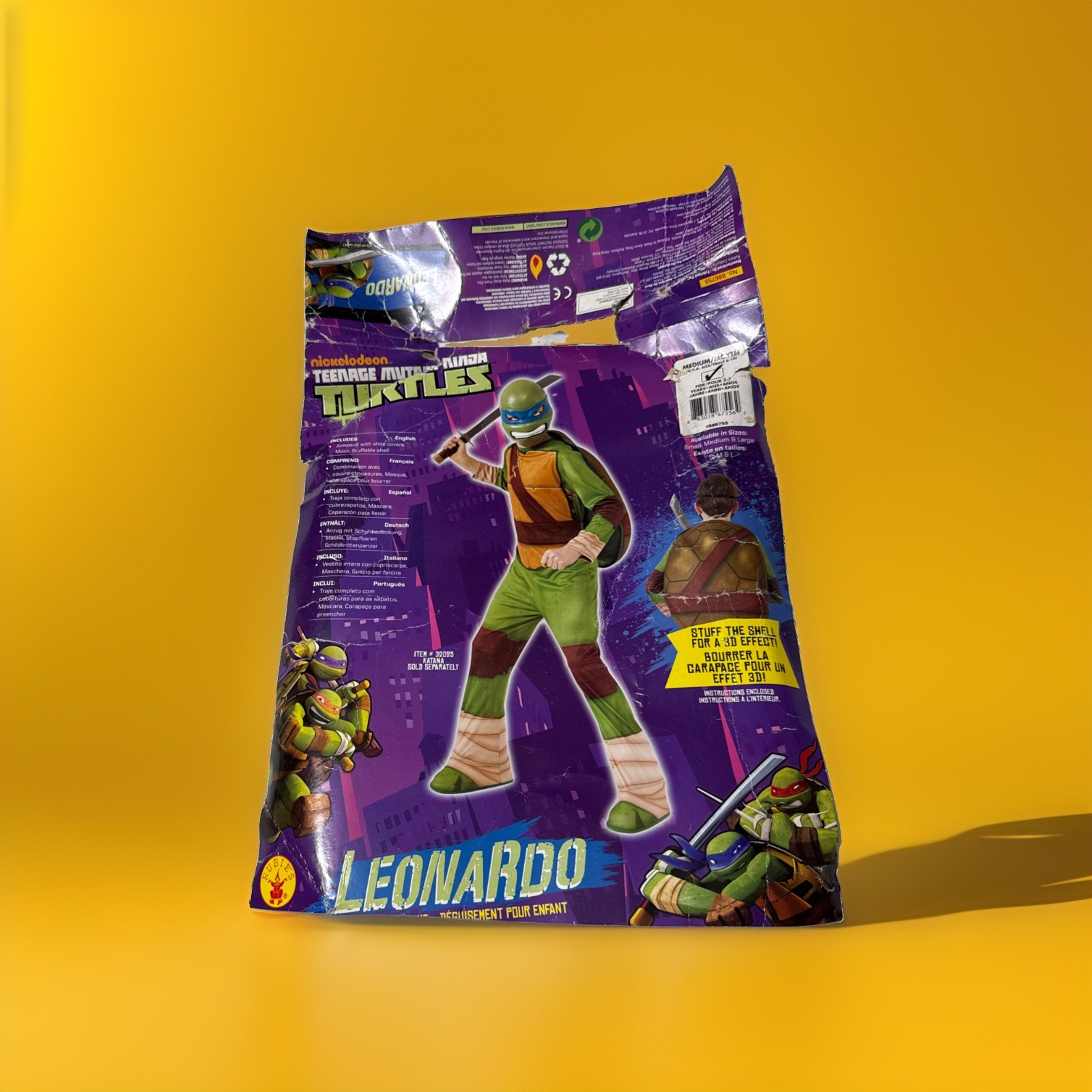Teenage Mutant Ninja Turtles Costume Leonardo Size Medium
