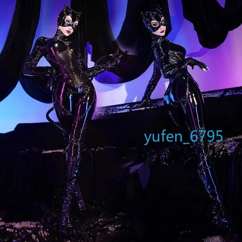New Ver. Batman Catwoman Cosplay Costume Selina Kyle Outfit Jumpsuit Halloween