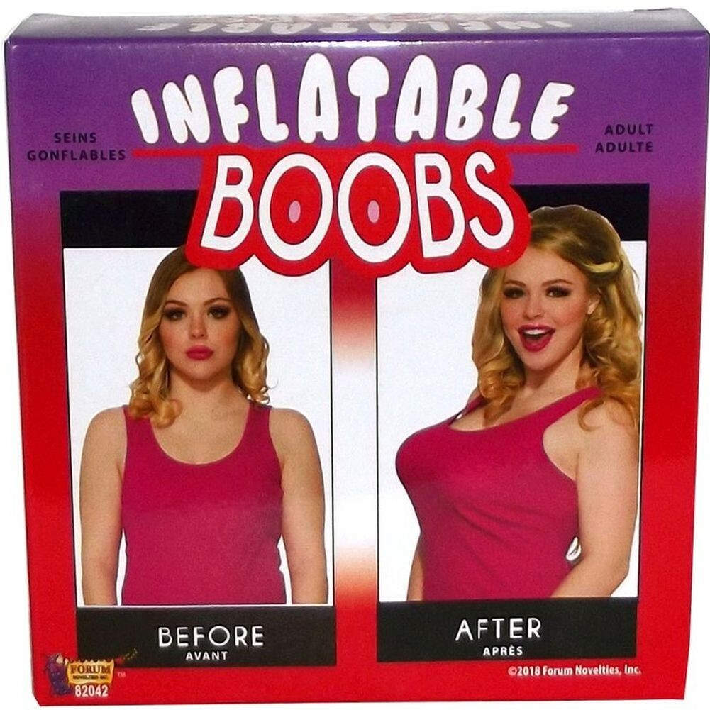 INFLATABLE BOOBS w/ pump! Instant Boobie Bra – Funny Adult Boobie GaG Joke Gift