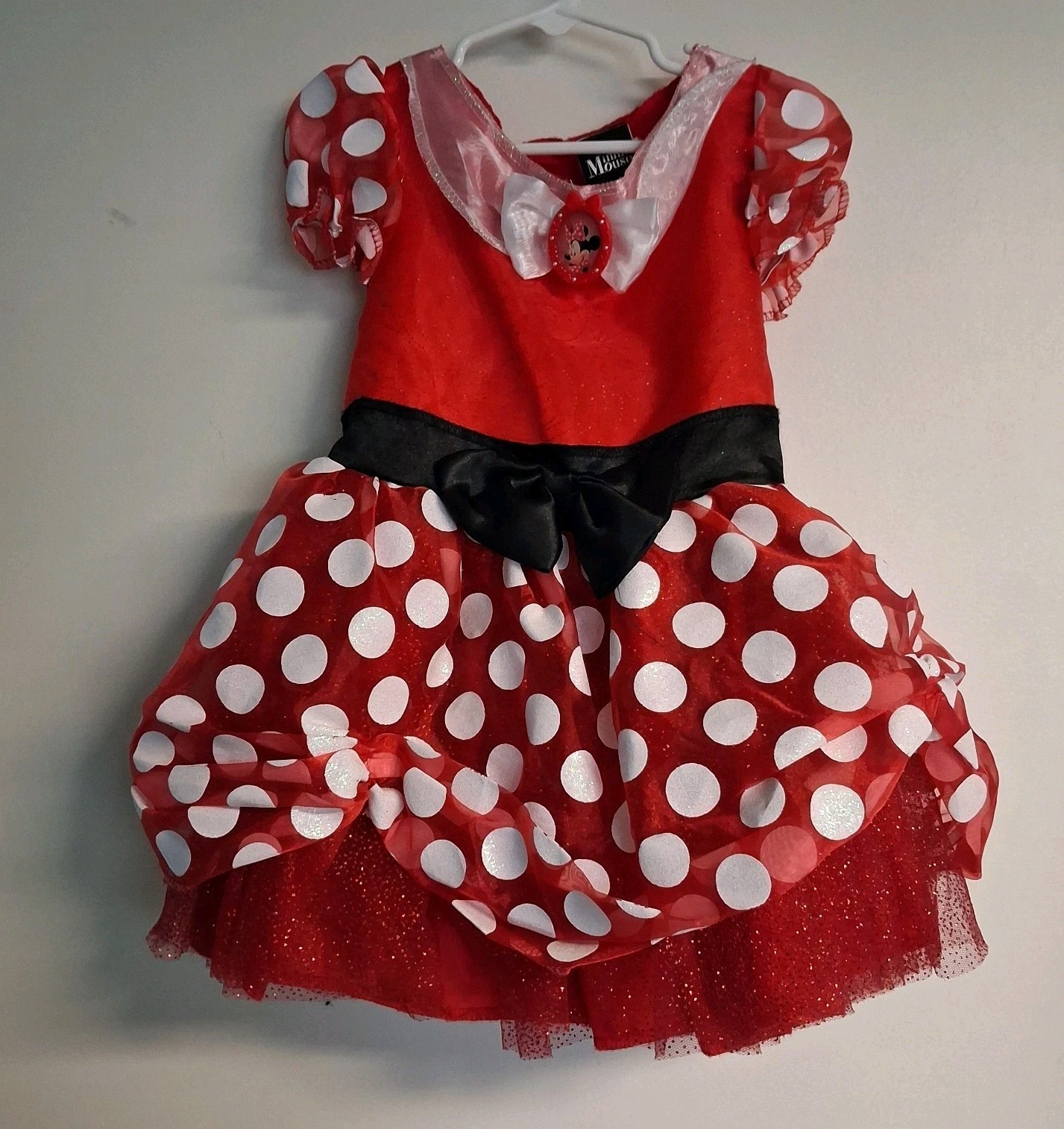 Minnie Mouse Disney Dress-up Costume Red & White Polka Dots Toddler 3T-4T