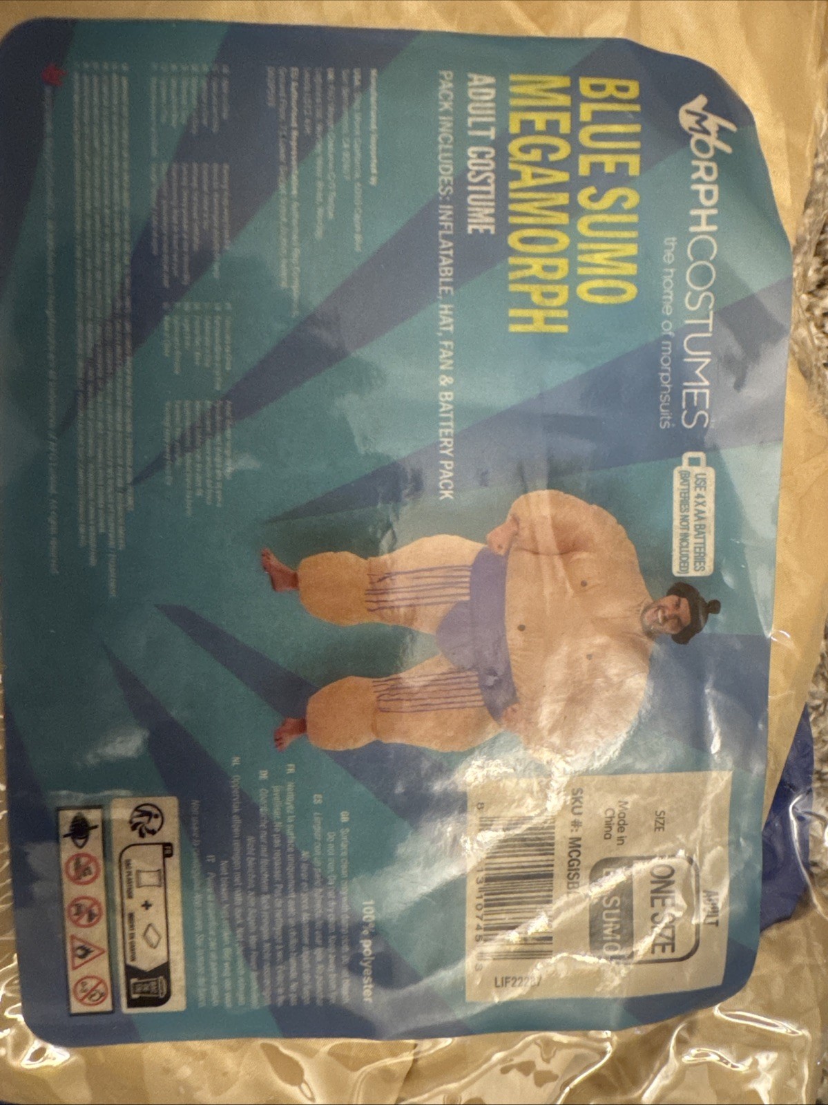 Blue Sumo Adult Costume