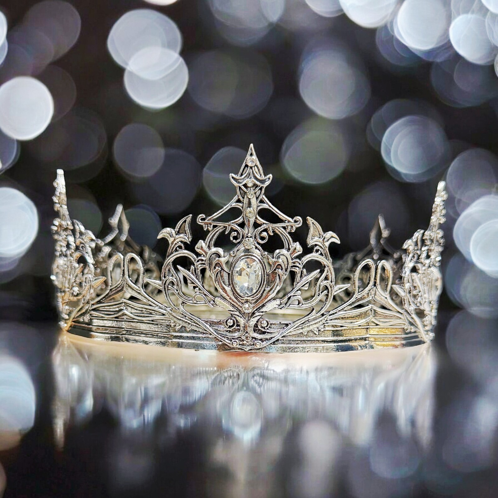 Groomsmen Headwear, Cosplay Silver Crown, Prince Party Crown. Theatrical Props