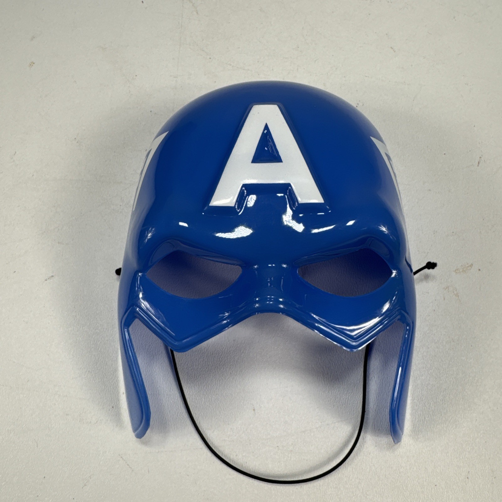 Marvel Avengers Captain America Blue Plastic Mask Kids Costume Halloween