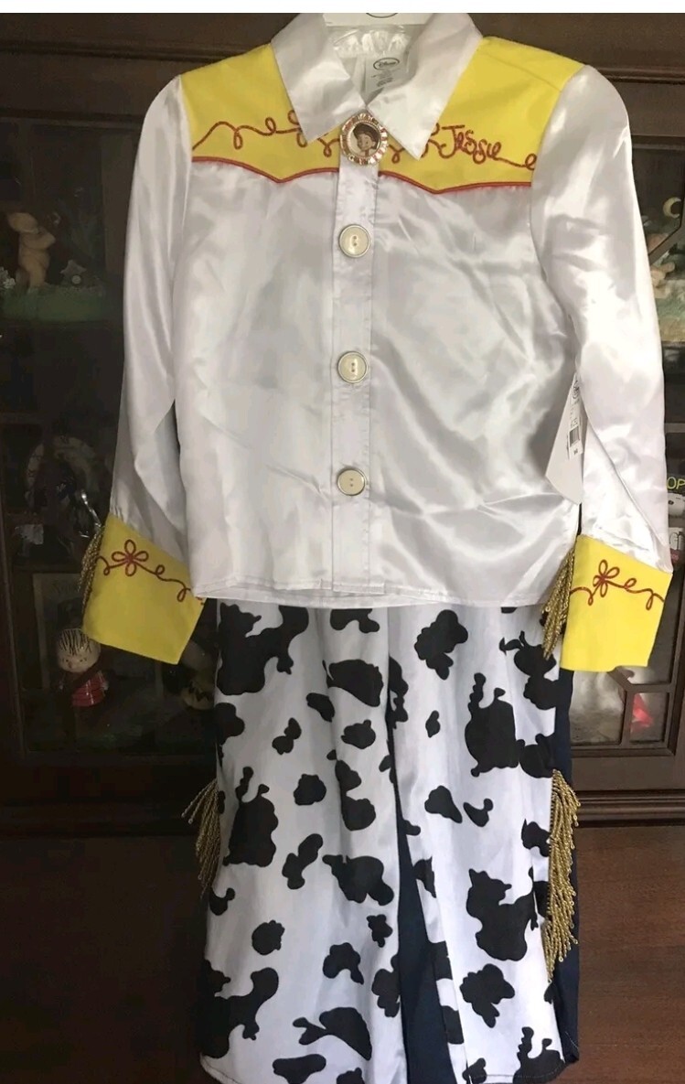 NEW Disney Store Toy Story Jessie Cowgirl Costume Dress Up Halloween Size 7/8