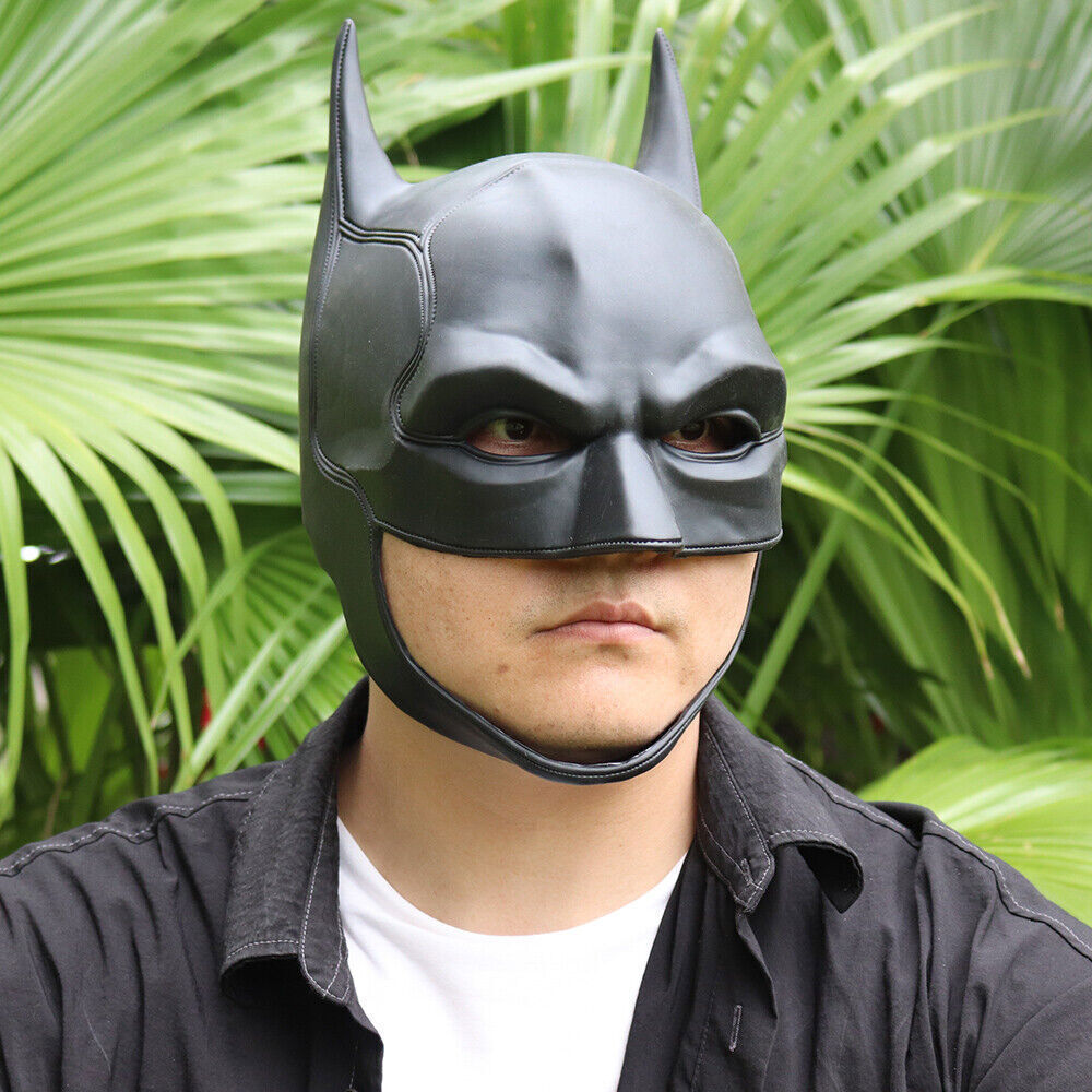 The Batman Dark Knight Helmet Full Mask Bruce Wayne PVC Cosplay Props Halloween