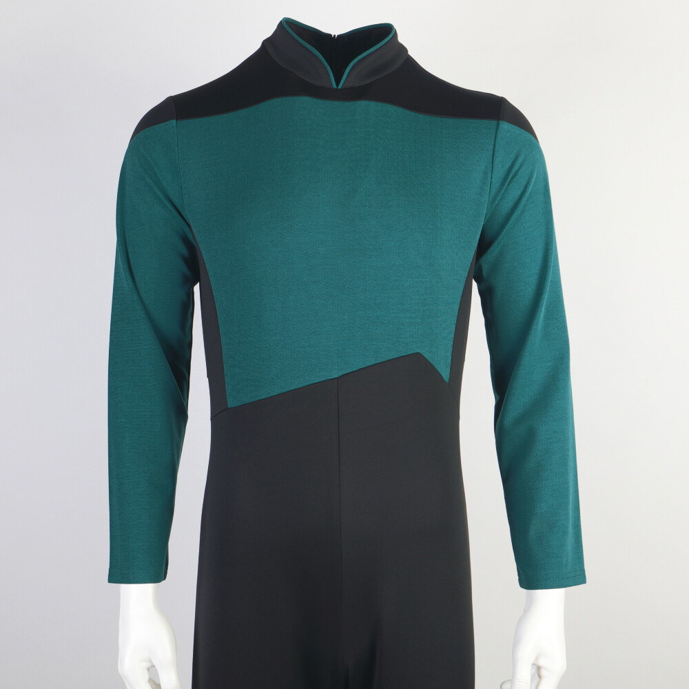 The Next Generation Picard Red Jumpsuit TNG Data Gold Blue Uniforms Costumes