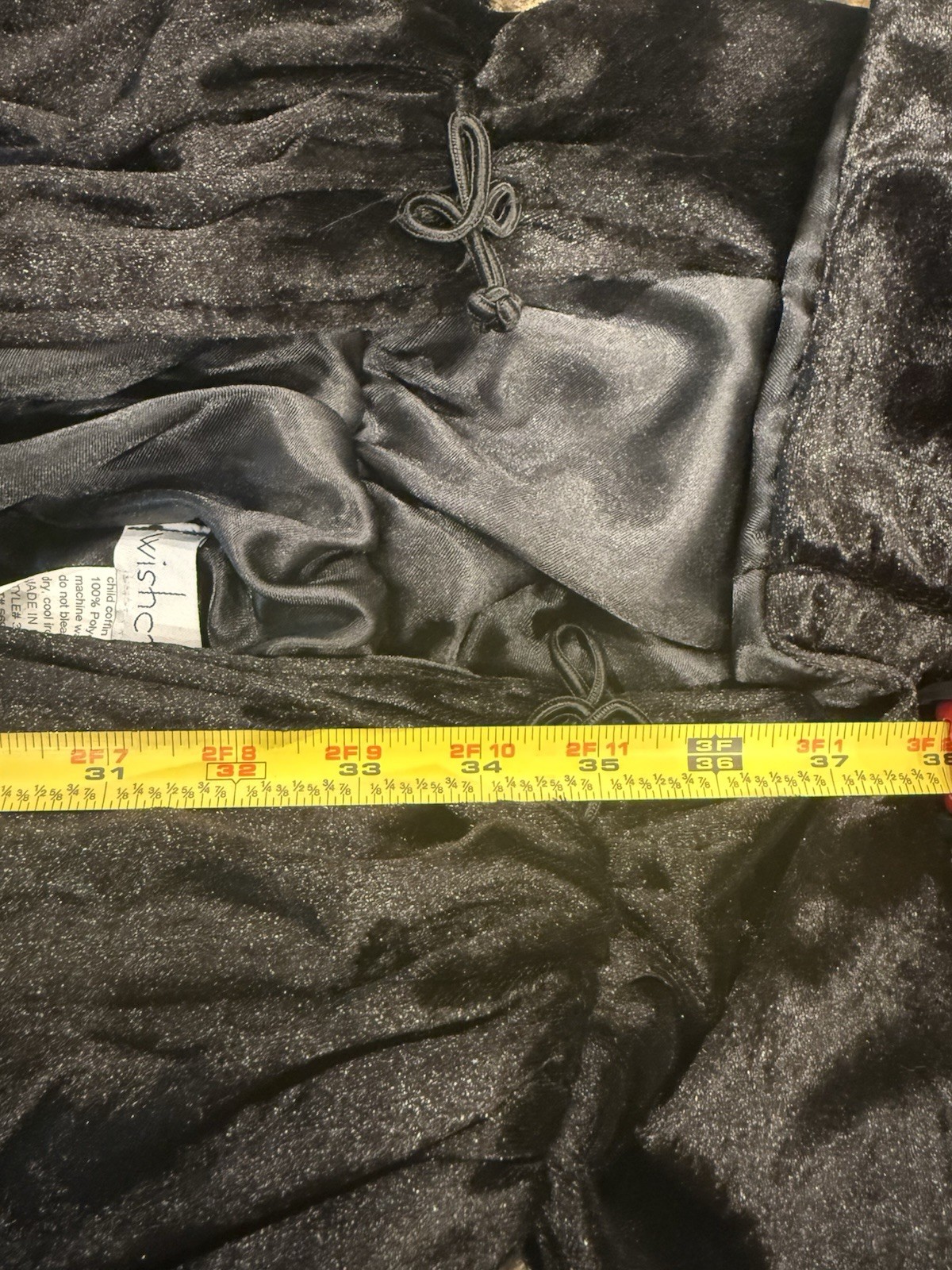 Chasing Fireflies Wishcraft Black Hooded Cape One Size Fits Most Excellent Youth