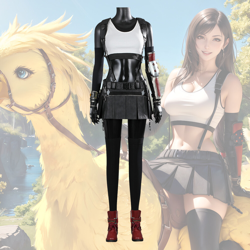 Tifa Lockhart Costume Final Fantasy VII Rebirth Cosplay suit Handcrafted