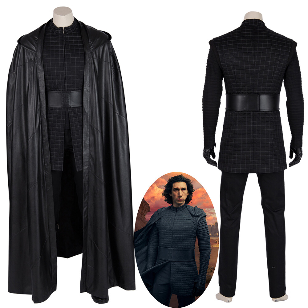 Kylo Ren Costume Cosplay Suit Star Wars 9 The Rise of Skywalker Halloween Outfit