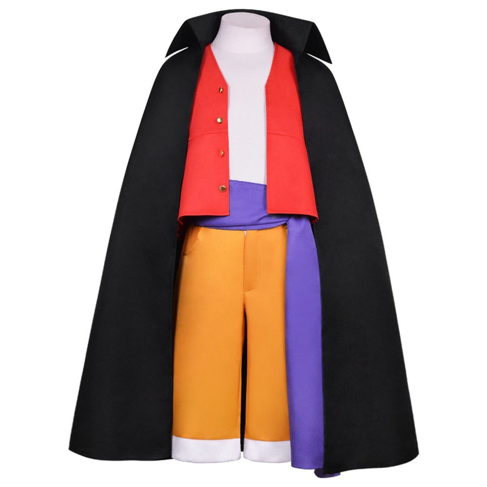 One Piece Monkey D Luffy Wano Country Costume Outfits Halloween Cosplay Party