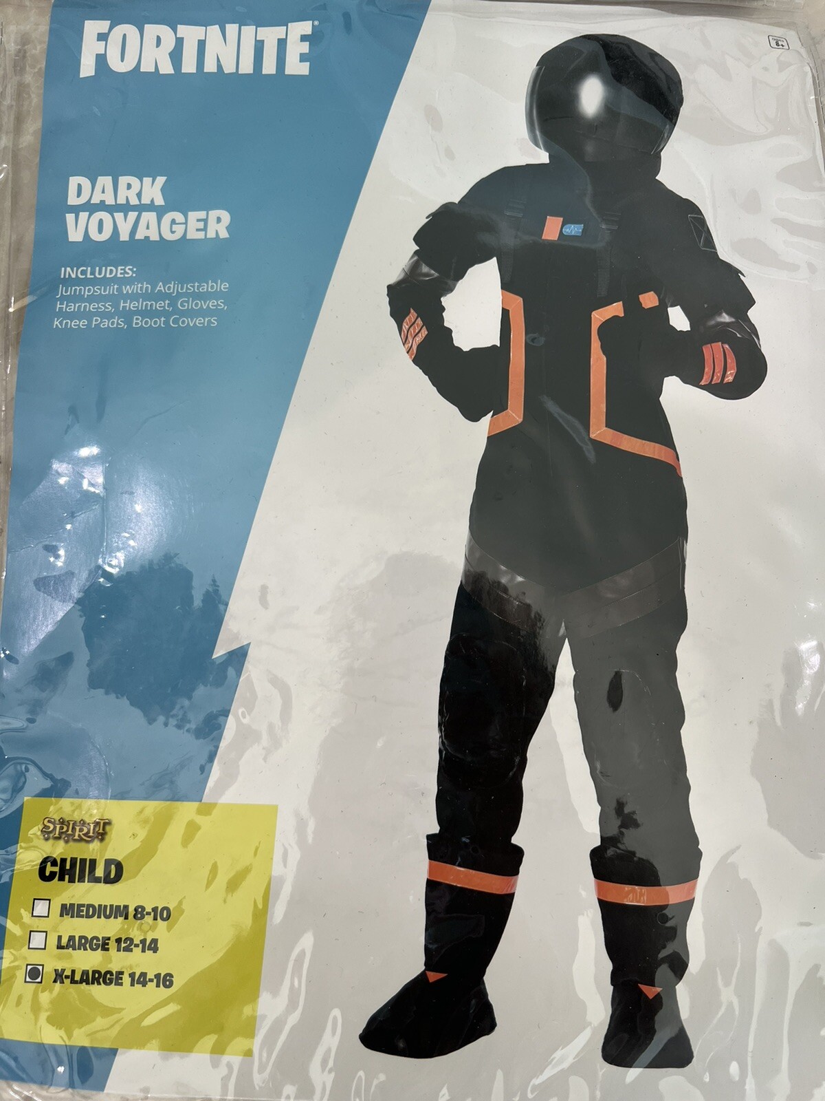 Fortnite Dark Voyager (Space Explorer) Spirit Halloween Costume Child XL 14-16