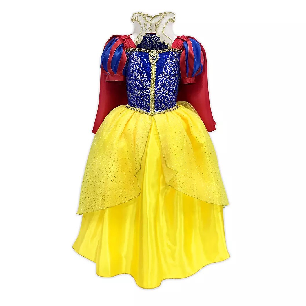 Deluxe~SNOW WHITE~COSTUME~DRESS + HEADBAND + RED CAPE~NWT~Disney Store~2020